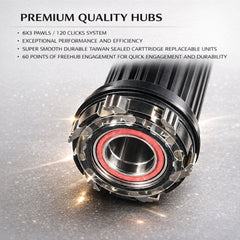 700c (ETRTO 622×14) Road Wheel Set – Rim Brake – QR – 8/9/10/11 Speed – Performance Hubs – HG / XD / XDR – 1590g