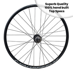 26" (ETRTO 559x25) 10x135 Jump Bike MTB Disc Single Speed REAR Wheel - 6x3 Pawls Taiwan Sealed Bearings Hub - DT Swiss Champion 2.0 Spokes - Tubeless Compatible