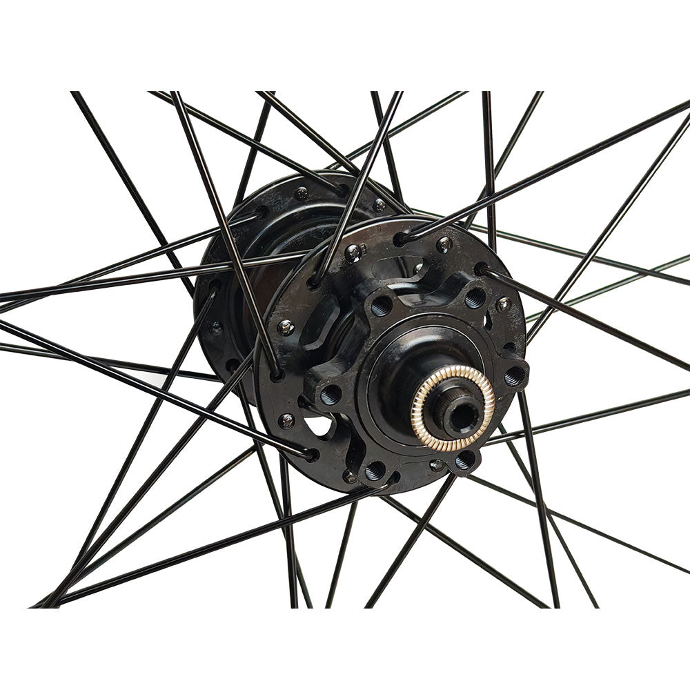 QR / THRU AXLE 700c (ETRTO 622x25) Hybrid CX Cyclocross Gravel Bike Disc Brake FRONT Wheel - Taiwan Sealed Bearings Hub - Tubeless Compatible - Weight 995g