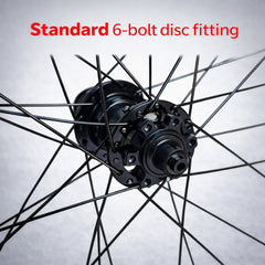 27.5" 650B MTB Rear Wheel - 141mm Boost QR - 6-Bolt Disc - 30mm Inner Rim - Tubeless Compatible - 9-12 Speed