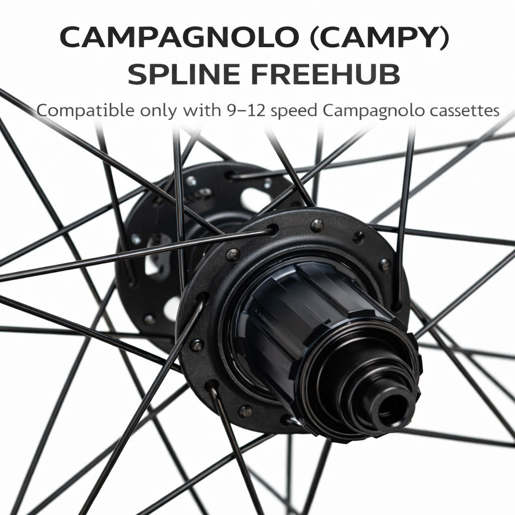 700c (ETRTO 622×25) Gravel / Cyclocross / Hybrid Wheel Set – Center Lock Disc – QR / Thru Axle – 8/9/10/11/12 Speed – Performance Hubs – HG / Micro Spline / XDR / Campagnolo – Tubeless Compatible – 1715g