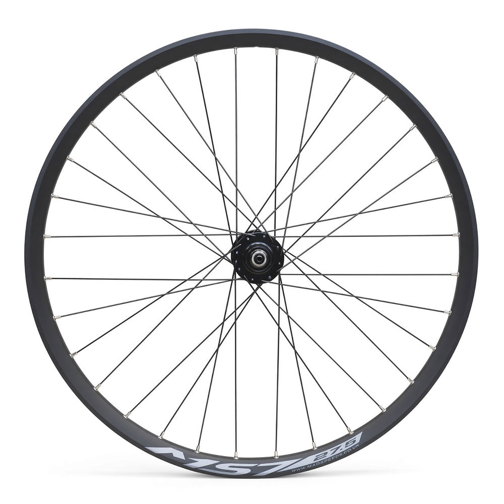 27.5” 650B MTB Front Wheel – QR / Thru Axle / Boost – 6-Bolt Disc – 25mm Inner Rim – Tubeless Compatible