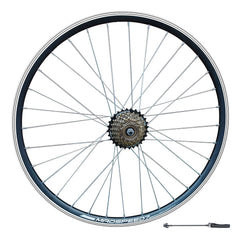 700c 28” (ETRTO 622×19) Hybrid Rear Wheel – Rim & Disc Brake – QR – Shimano 6/7 Speed Freewheel