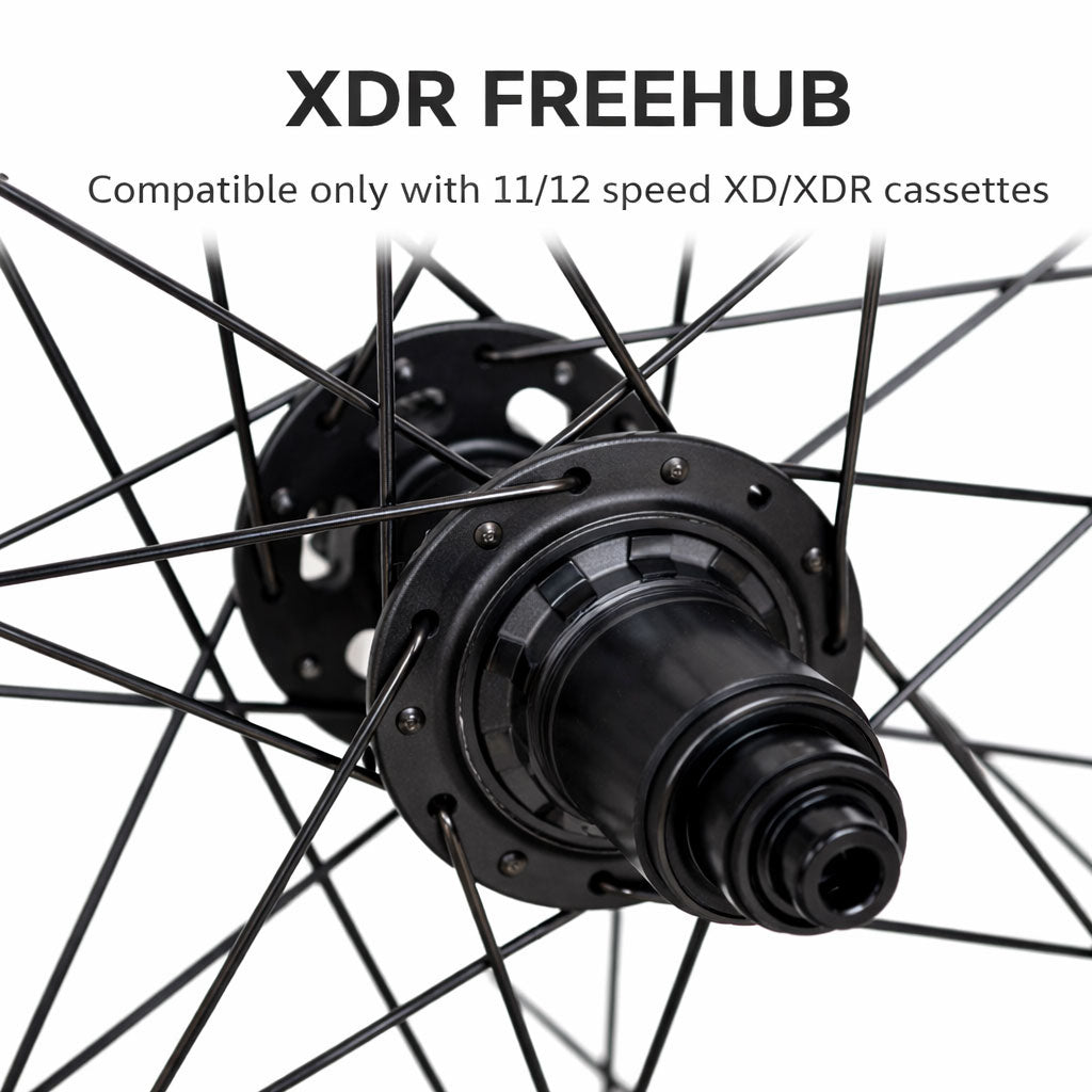 700c (ETRTO 622×25) Hybrid / Gravel / Cyclocross Wheel Set – 6-Bolt Disc – QR / Thru Axle – 8/9/10/11/12 Speed – Performance Hubs – HG / XDR – Tubeless Compatible – 2090g
