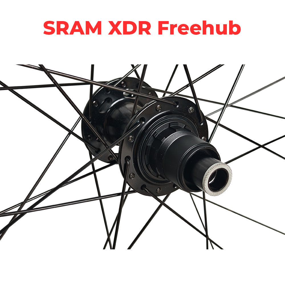 12x110 12x148 Boost Thru Axle 700c Road Cyclocross Gravel E-Bike 11/12 Speed Wheelset - HG / SRAM XD XDR - Premium 6x3 Pawls Taiwan Sealed Bearings (6 Bolt) Disc Brake Hubs - Tubeless Compatible - Lightweight 1850g