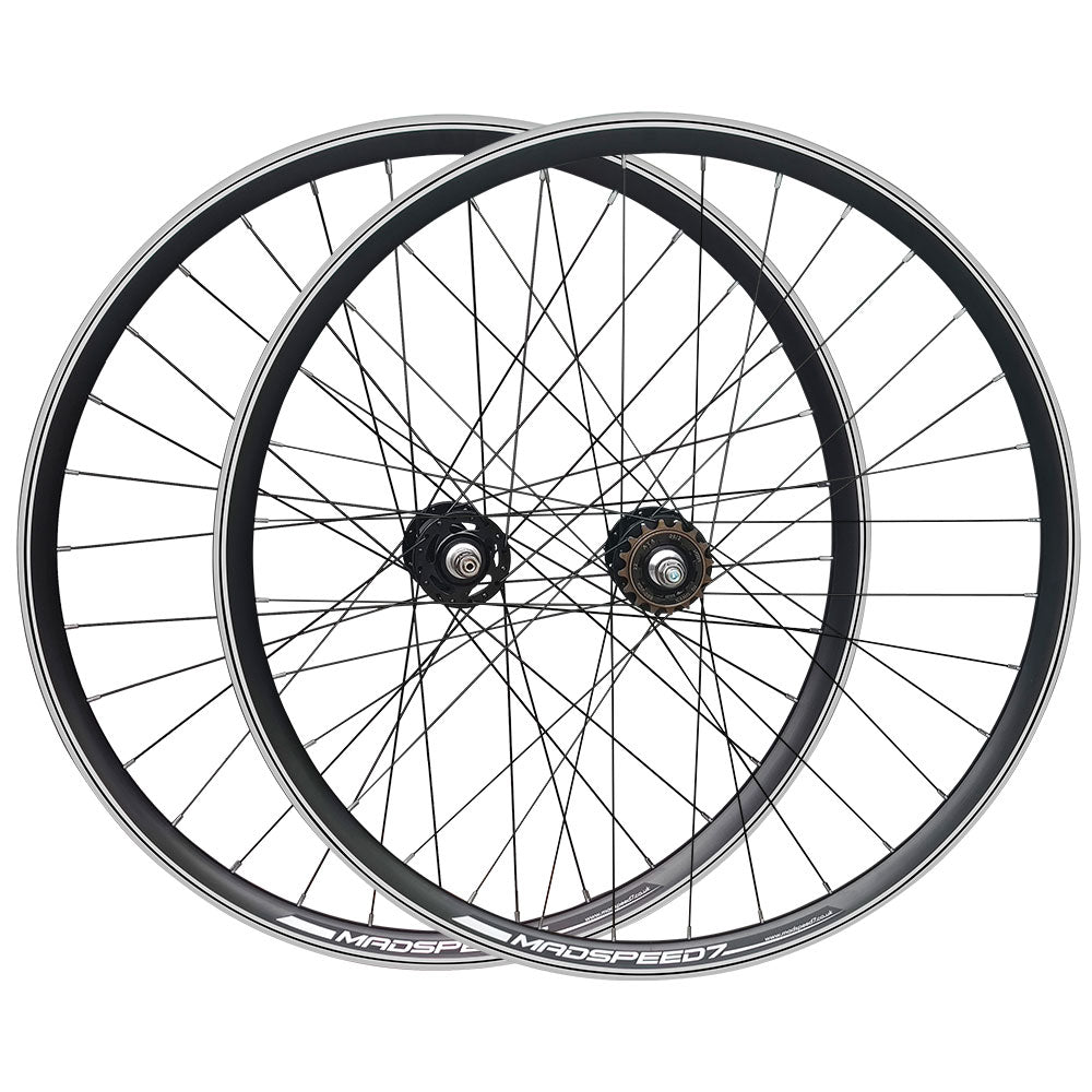 700c (ETRTO 622x15) Fixed Fixie Single Speed Bike Wheel Set Flip