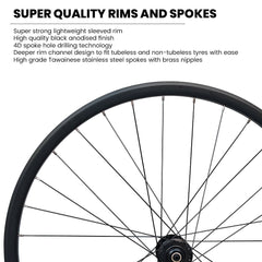 12x110 12x148 Boost Thru Axle 700c Road Cyclocross Gravel E-Bike 11/12 Speed Wheelset - HG / SRAM XD XDR - Premium 6x3 Pawls Taiwan Sealed Bearings (6 Bolt) Disc Brake Hubs - Tubeless Compatible - Lightweight 1850g