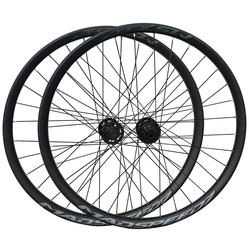 27.5” 650B (ETRTO 584×30) MTB / E-Bike Wheel Set – 6-Bolt Disc – 15×110mm Front / 12×148mm Rear – 8/9/10/11/12 Speed – Performance Hubs – HG / Micro Spline / XD – Tubeless Compatible – Ultra-Strong Rims