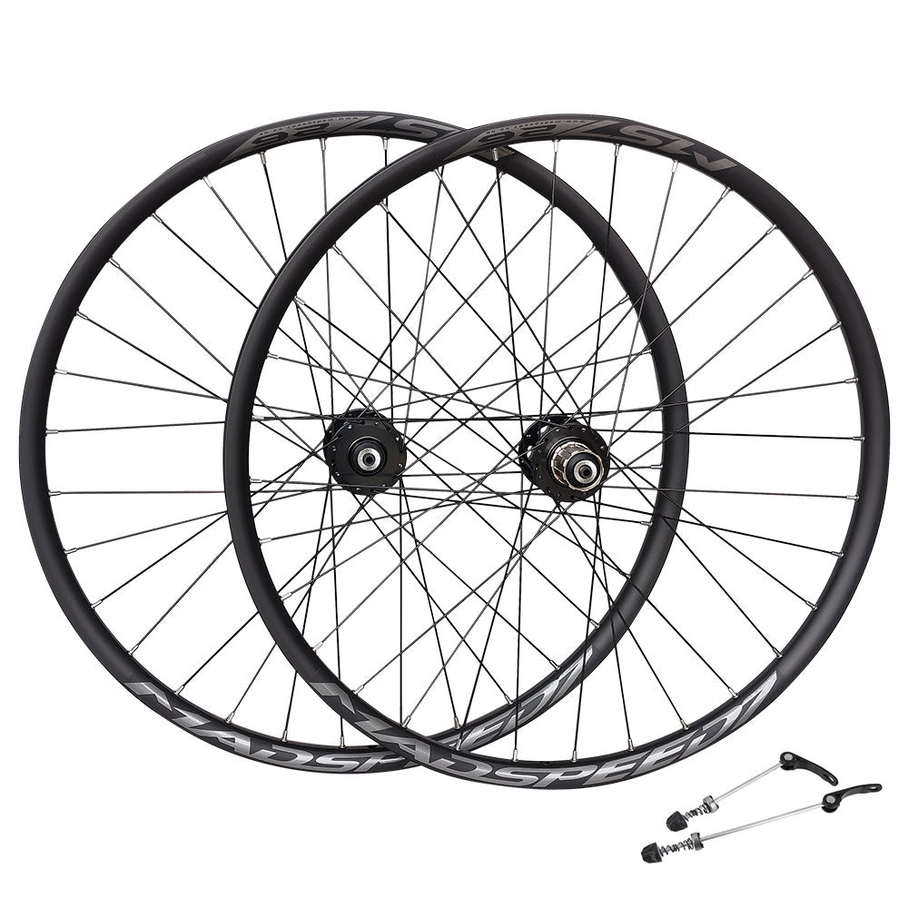 QR 26″ (ETRTO 559×25) MTB Mountain Bike DISC BRAKE Wheelset 7/8/9/10/11 Speed - Sealed Bearings (6 Bolt) Disc Hubs - Tubeless Compatible
