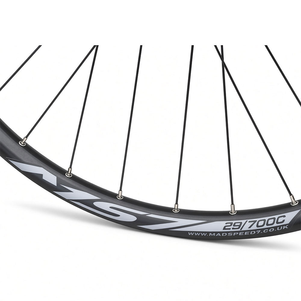 29" MTB Rear Wheel - 141mm Boost QR - 6-Bolt Disc - 30mm Inner Rim - Tubeless Compatible - 9-12 Speed
