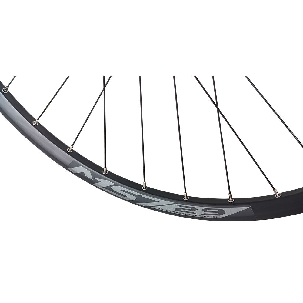 QR / THRU AXLE / BOOST 29" 29er (ETRTO 622x25) MTB Mountain Enduro Trail Bike Disc Brake FRONT Wheel - Sealed Bearings (6 Bolt) Disc Hub - Tubeless Compatible