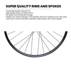 700c (ETRTO 622×20) Road / Hybrid / Gravel / Cyclocross Wheel Set – 6-Bolt Disc – QR / Thru Axle – 8/9/10/11/12 Speed – Performance Hubs – HG / XDR – Tubeless Compatible – 1790g