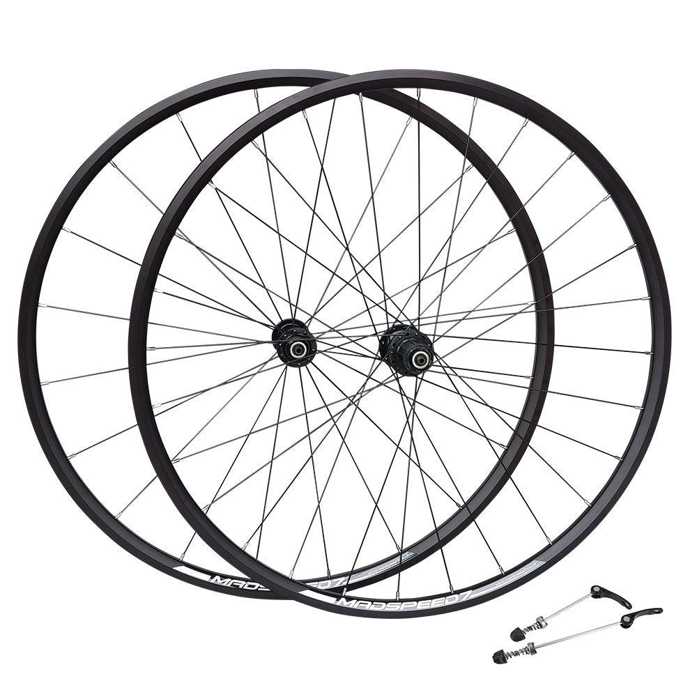 700c (ETRTO 622×16) Road Wheel Set – Rim Brake – QR – 7/8/9/10/11 Speed – Tubeless Compatible – 1760g