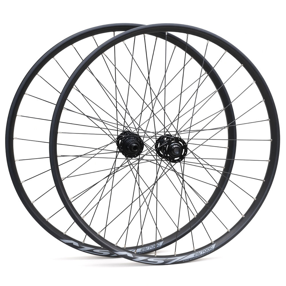 29" MTB Wheelset - 15x110mm Boost Front / 141mm Boost QR Rear - 6-Bolt Disc - 30mm Inner Rim - Tubeless Compatible - 9-12 Speed