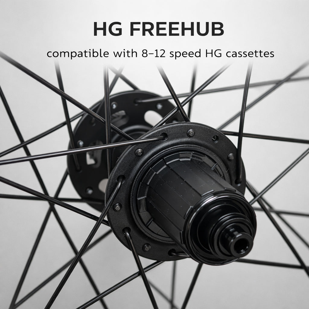27.5” 650B CX / Gravel Wheelset – QR / Thru Axle – Center Lock Disc – 25mm Inner Rim – Tubeless Compatible – 8–12 Speed – HG / XD / XDR / Micro Spline / Campagnolo