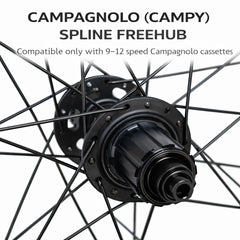 700c (ETRTO 622×25) Gravel / Cyclocross / Hybrid Wheel Set – Center Lock Disc – QR / Thru Axle – 8/9/10/11/12 Speed – Performance Hubs – HG / Micro Spline / XDR / Campagnolo – Tubeless Compatible – 1715g