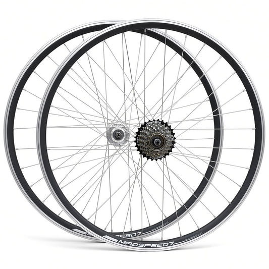 26” MTB Wheelset – QR – Rim & Disc Brake – 19mm Inner Rim – Shimano 6–7 Speed Freewheel