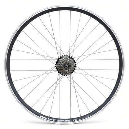 27.5” 650B MTB Rear Wheel – QR – Rim & Disc Brake – 19mm Inner Rim – Shimano 6–7 Speed Freewheel