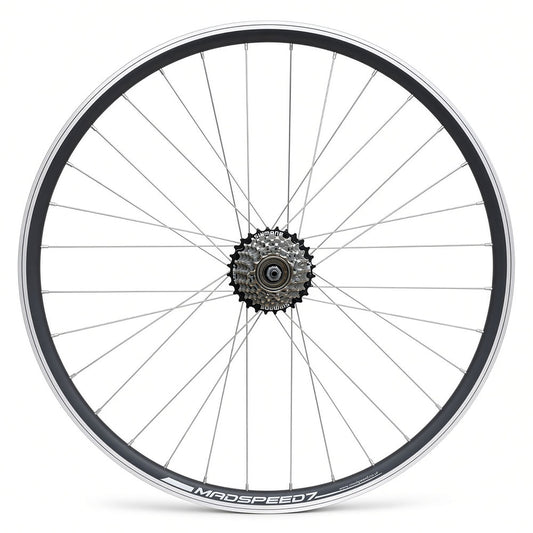 27.5” 650B MTB Rear Wheel – QR – Rim & Disc Brake – 19mm Inner Rim – Shimano 6–7 Speed Freewheel