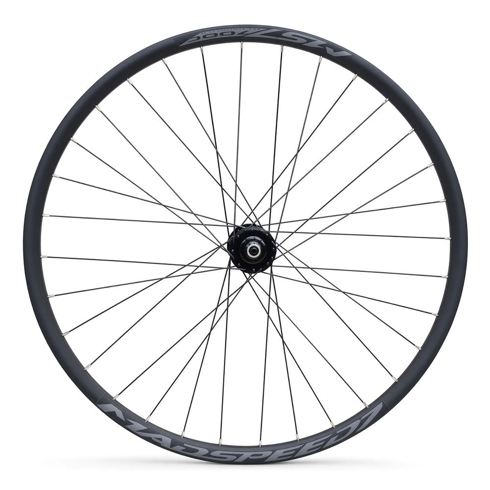 700c Hybrid / CX / Gravel Front Wheel – QR / Thru Axle – 6-Bolt Disc – 25mm Inner Rim – Tubeless Compatible