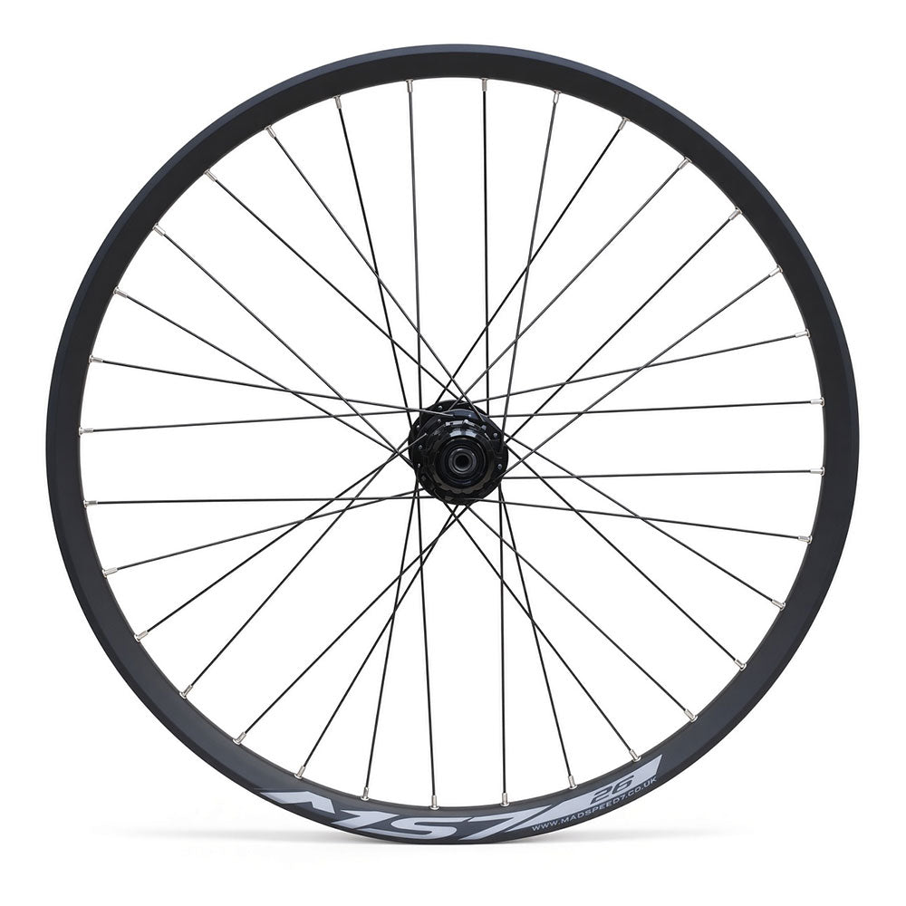 26” MTB / Dirt Jump Rear Wheel – 10×135mm Bolt-On Axle – 6-Bolt Disc – 25mm Inner Rim – Tubeless Compatible – Single Speed