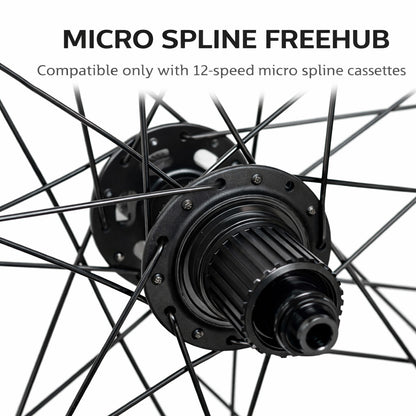 700c (ETRTO 622×25) Gravel / Cyclocross / Hybrid Wheel Set – Center Lock Disc – QR / Thru Axle – 8/9/10/11/12 Speed – Performance Hubs – HG / Micro Spline / XDR / Campagnolo – Tubeless Compatible – 1715g
