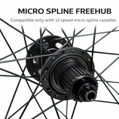 700c (ETRTO 622×25) Gravel / Cyclocross / Hybrid Wheel Set – Center Lock Disc – QR / Thru Axle – 8/9/10/11/12 Speed – Performance Hubs – HG / Micro Spline / XDR / Campagnolo – Tubeless Compatible – 1715g