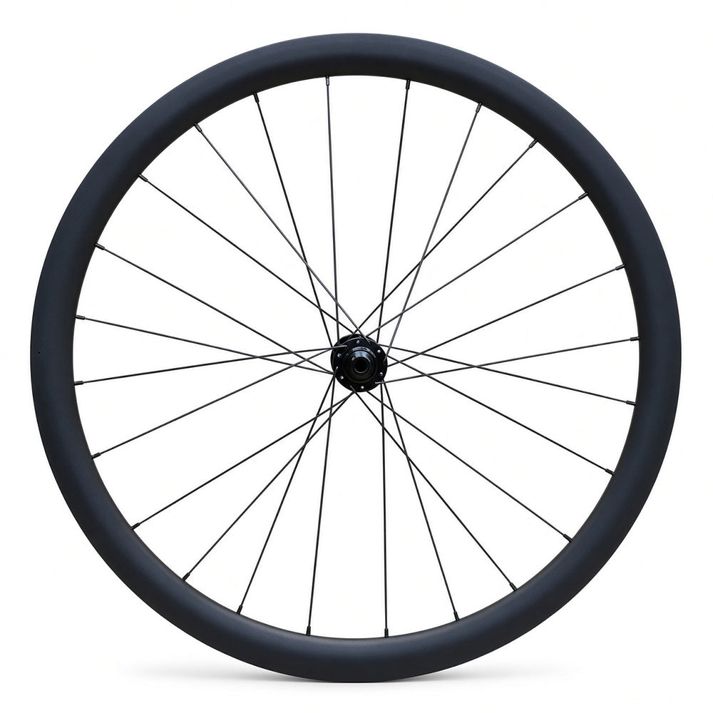 700c Road Front Wheel – Thru Axle – Center Lock Disc – 19mm Inner Rim – Tubeless Compatible – 800g