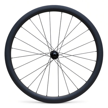 700c Road Front Wheel – Thru Axle – Center Lock Disc – 19mm Inner Rim – Tubeless Compatible – 800g