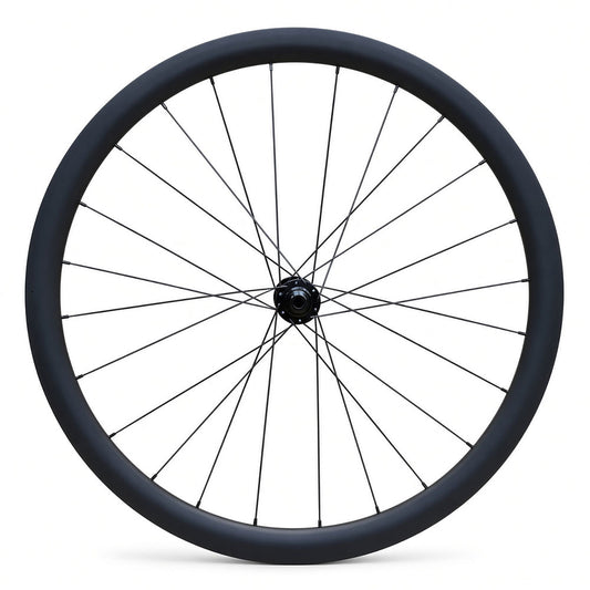 700c Road Front Wheel – Thru Axle – Center Lock Disc – 19mm Inner Rim – Tubeless Compatible – 800g