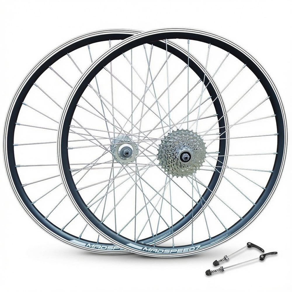 700c (ETRTO 622×15) Road Wheel Set – Rim Brake – QR – 6/7/8 Speed Screw-on Freewheel