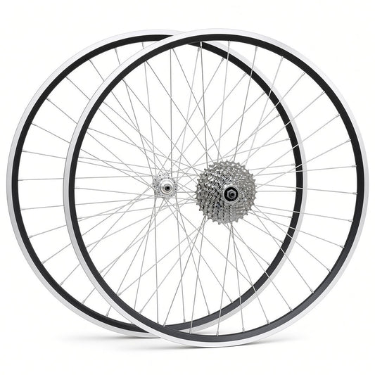 700c Road Wheelset – QR – Rim Brake – 15mm Inner Rim – 6–8 Speed Freewheel