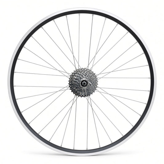 700c Road Rear Wheel – QR – Rim Brake – 15mm Inner Rim – 8 Speed Freewheel