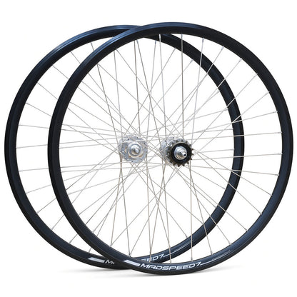 700c Fixie / Fixed / Single Speed Wheelset – Bolt-On Axle – Rim Brake – 15mm Inner Rim – Flip Flop Hub