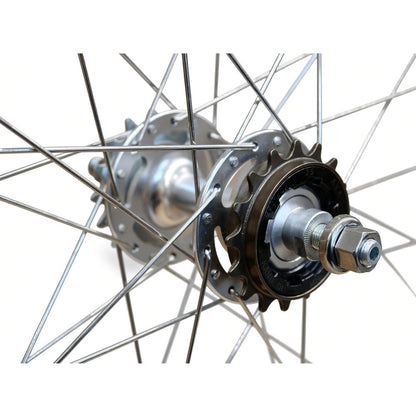700c Fixie / Fixed / Single Speed Wheelset – Bolt-On Axle – Rim Brake – 15mm Inner Rim – Flip Flop Hub