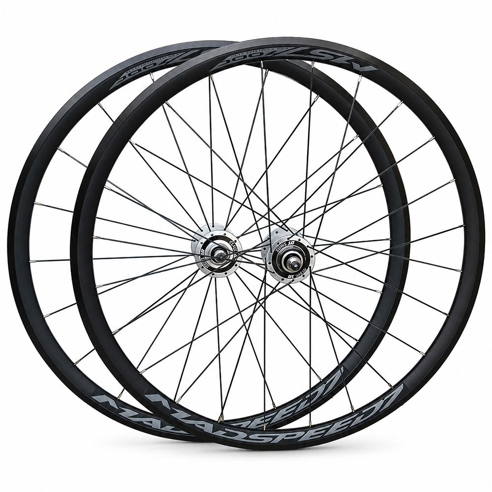 700c (ETRTO 622×17) Fixie / Track Wheel Set – Rim Brake – Bolt-On Axle – Flip Flop Hub – Tubeless Compatible