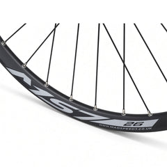 26” MTB / Dirt Jump Rear Wheel – 10×135mm Bolt-On Axle – 6-Bolt Disc – 25mm Inner Rim – Tubeless Compatible – Single Speed
