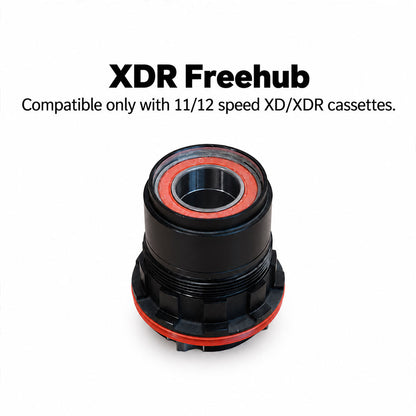 700c Road Rear Wheel – Thru Axle – Center Lock Disc – 19mm Inner Rim – Tubeless Compatible – 8–12 Speed – HG / XDR – 910g