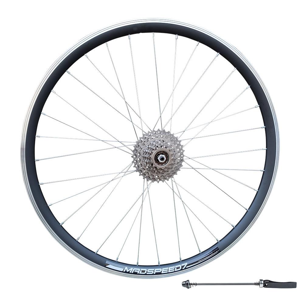 QR 26" (ETRTO 559x19) Mountain Bike REAR wheel 8/9 Speed Freewheel - Rim & Disc Brake Compatible - Sealed Bearings Hub - Double Wall