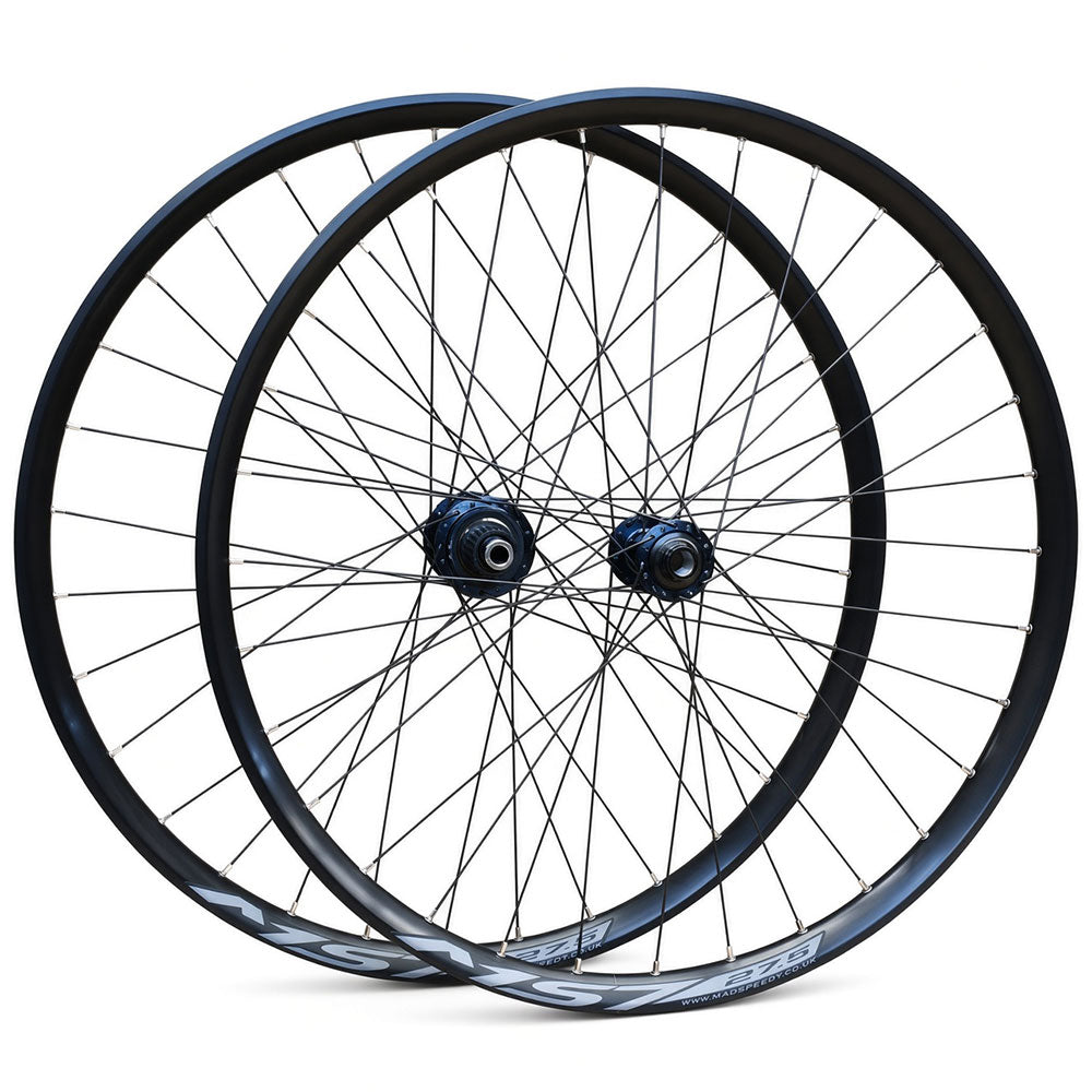 27.5” 650B MTB Wheelset – 15×110 Boost Front / 12×148 Boost Rear – Center Lock Disc – 30mm Inner Rim – Tubeless Compatible – 12 Speed – Shimano SLX Micro Spline
