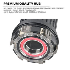 (12x148mm BOOST THRU AXLE) 27.5" 650B (ETRTO 584x30) Mountain MTB E-Bike Specific REAR Wheel 8/9/10/11/12 Speed - HG / SRAM XD / Shimano Microspline - Pillar PSR Spokes - Super High Strength 4D Rim -