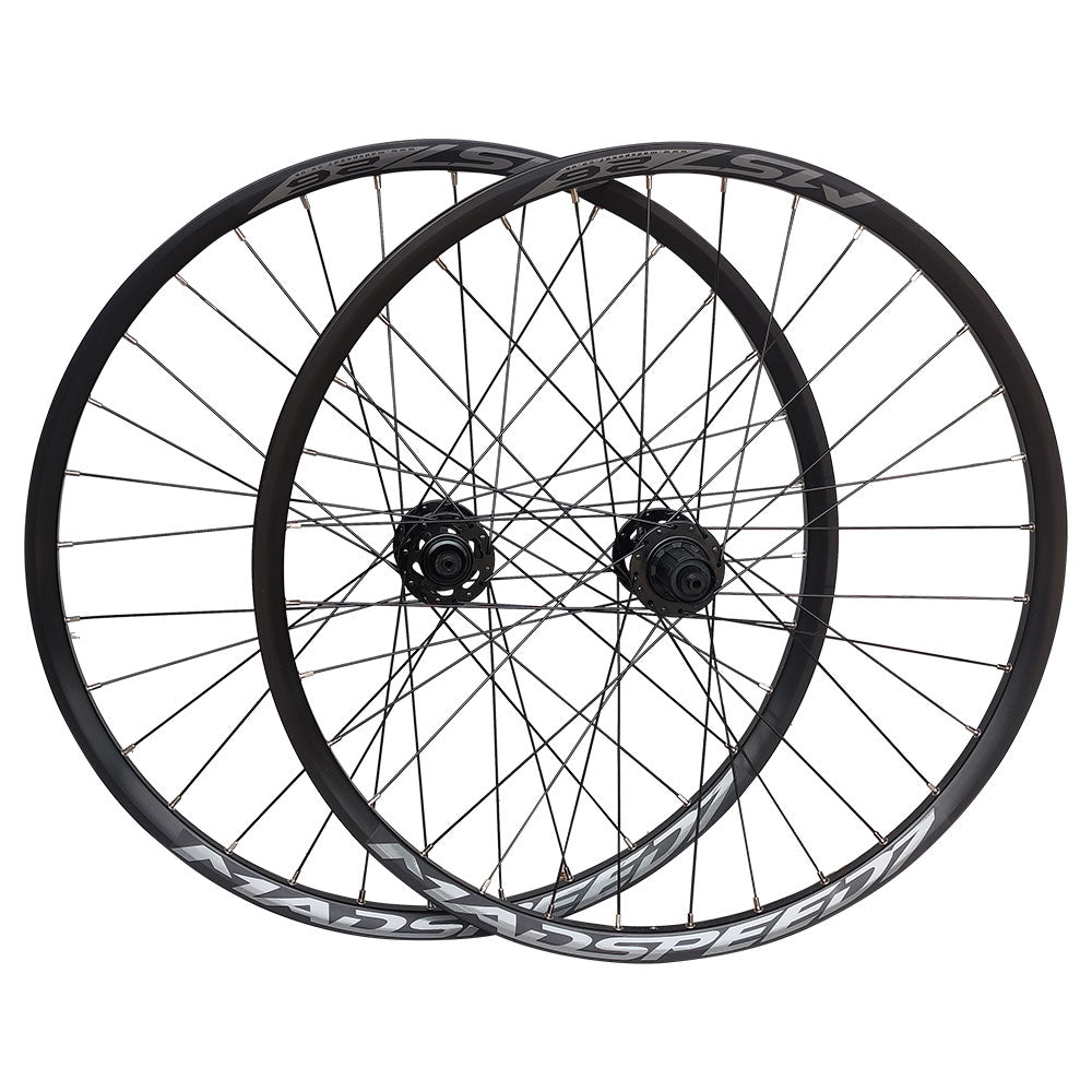 QR / THRU AXLE 26" (ETRTO 559x25) MTB Mountain Enduro Trail Bike Wheel Set 8/9/10/11/12 Speed - HG/Shimano Micro Spline/SRAM XD - 6x Pawls Sealed Bearings Hubs - Tubeless Compatible