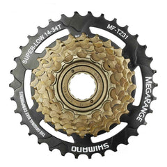QR 29" 29er (ETRTO 622x19) MTB Mountain Bike REAR Wheel Shimano 6/7 Speed Freewheel - Rim & Disc Brake Compatible - Sealed Bearings Hub - Double Wall Rim - 32x Silver Spokes