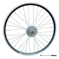 700c (ETRTO 622×15) Road Rear Wheel – Rim Brake – QR – 8 Speed Freewheel