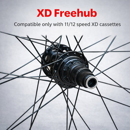 27.5" 650B MTB Rear Wheel - 141mm Boost QR - 6-Bolt Disc - 30mm Inner Rim - Tubeless Compatible - 9-12 Speed
