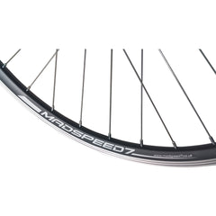 QR 700c (ETRTO 622x15) Road Racing Bike Wheelset 6/7 Speed Shimano Freewheel - Sealed Bearings Hubs - Double Wall Rims - 32x Silver Spokes 