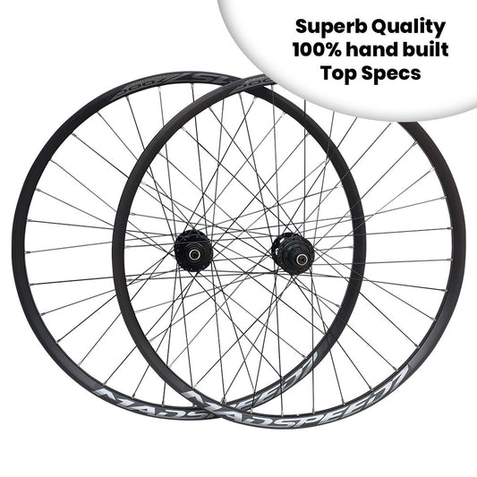 QR/THRU AXLE 700c Hybrid Cyclocross Gravel Bike Wheel Set 8/9/10/11/12 Speed - HG / Microspline / SRAM XD - 6x Pawls Taiwan Sealed Bearings Hubs - Tubeless Compatible