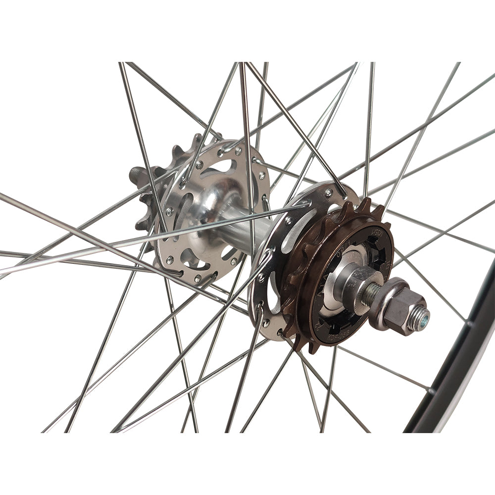 700c (ETRTO 622×15) Fixie / Fixed / Single Speed Wheel Set – Rim Brake – Bolt-On Axle – Flip Flop Hub