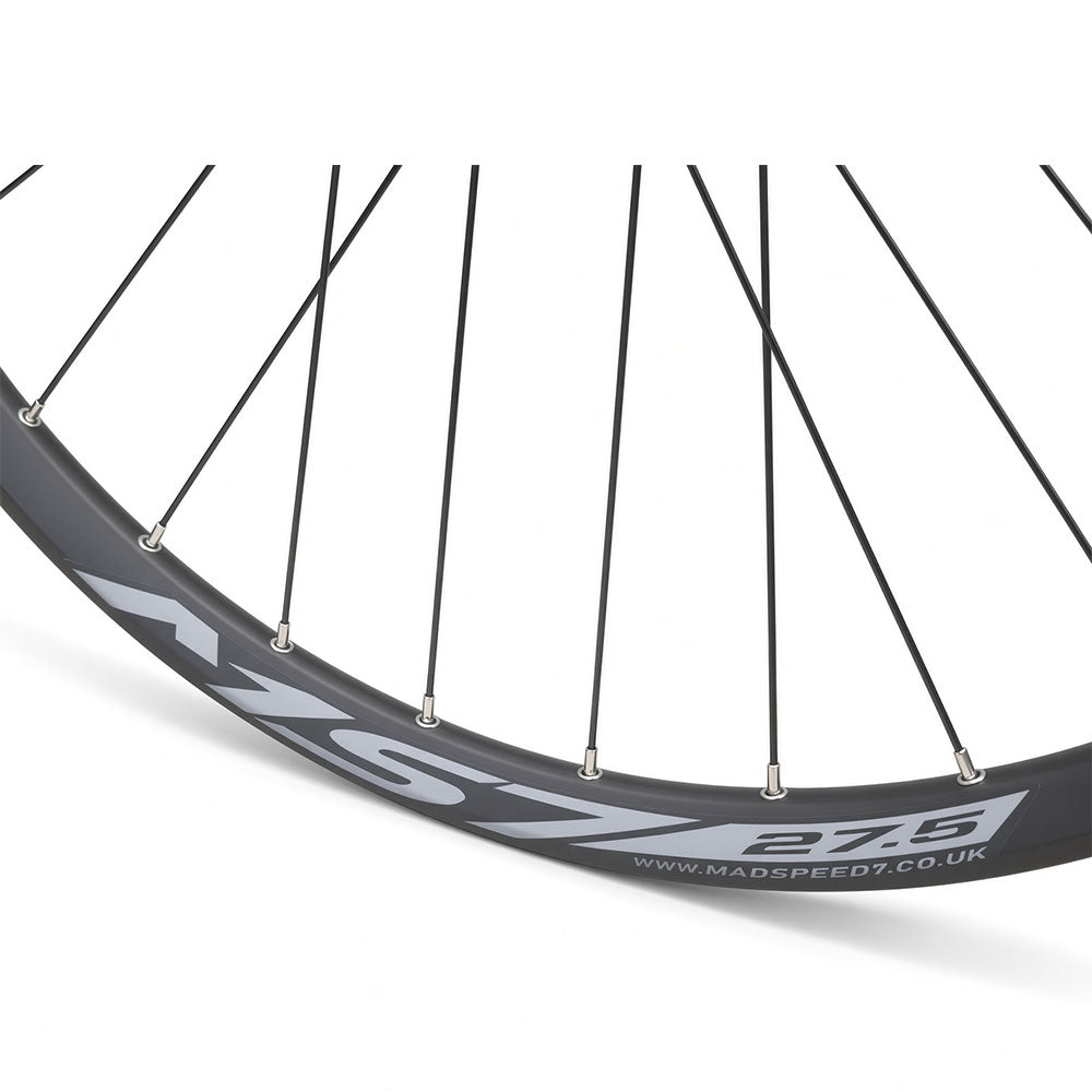 27.5” 650B MTB Rear Wheel – QR / Thru Axle / Boost – 6-Bolt Disc – 25mm Inner Rim – Tubeless Compatible – 8–12 Speed