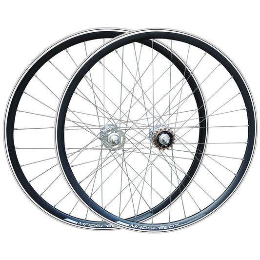 700c (ETRTO 622×15) Fixie / Fixed / Single Speed Wheel Set – Rim Brake – Bolt-On Axle – Flip Flop Hub